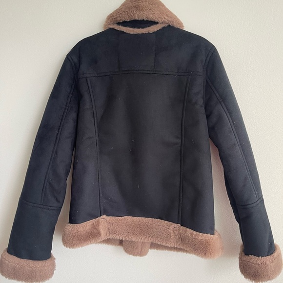 Abercrombie Kids “shearling” jacket with faux fur Size 11-12 - Picture 5 of 6